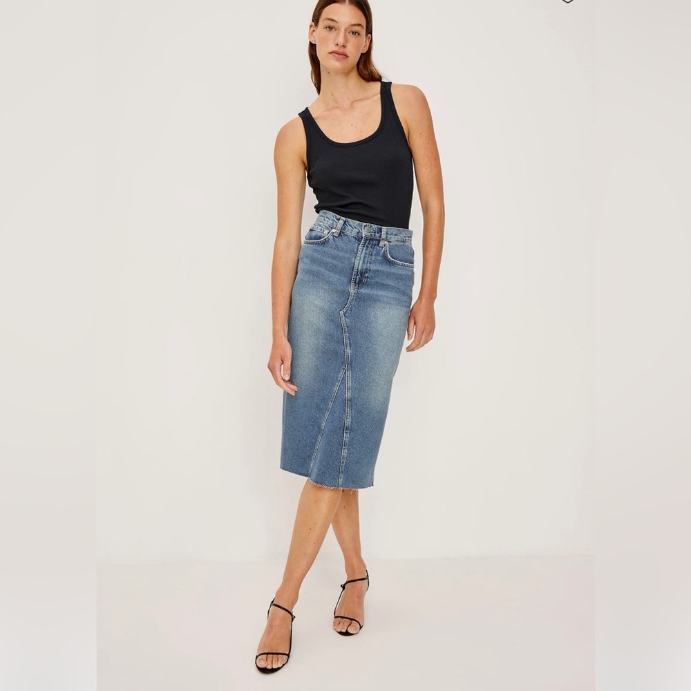 Rails Midi Denim Skirt